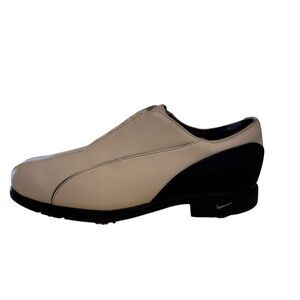 Nike‎ Leather Golf Comfort Classic White Black Athletic Sport Women SZ 7 1/2